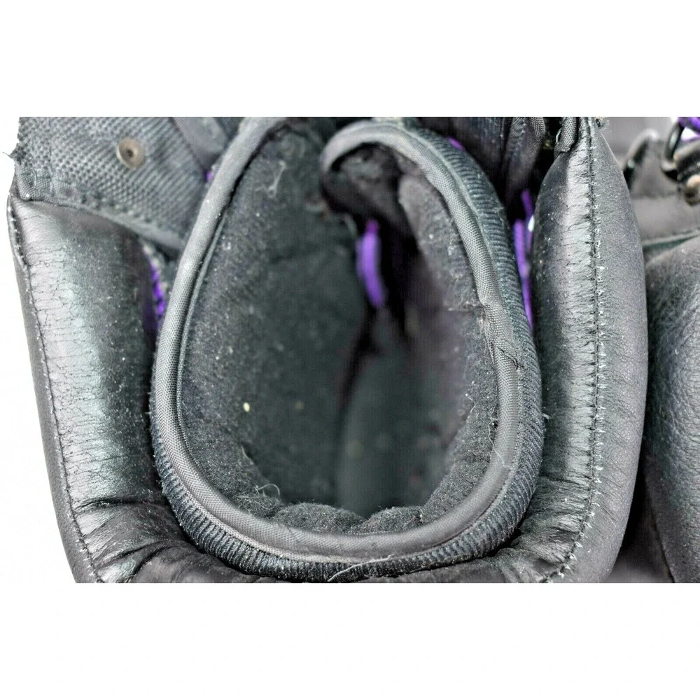 Lake N Trail Women's Black Purple Thinsulate Insulated‎ Winter Duck Boots Sz 11
